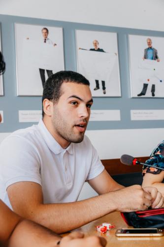 Bougatf Nidhal, a Computer Science student from Tunisia. (Image: Muhammad Zubair Jalal)